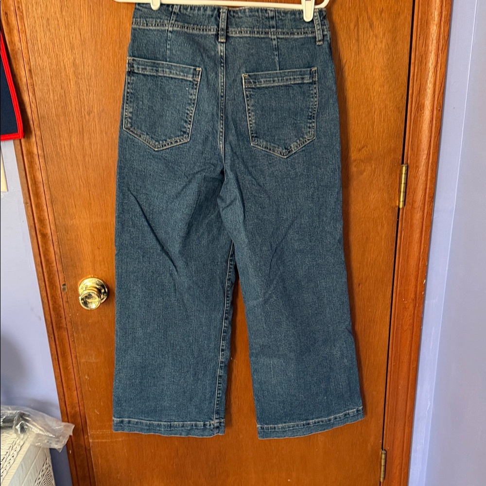 GAP Women's Denim Wide-Leg Jeans - Picture 6 of 6